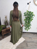 The Briar Dress in Moss Green