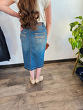 Vintage Wash Denim Skirt