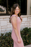 Braelynn Midi Dress in Rose