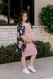 Braelynn Midi Dress in Rose