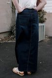 Dark Wash Maxi Denim Skirt