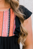 Aztec Print Top- Final Sale