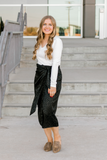 Zuri Silky Wrap Skirt-Final Sale