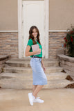 Light Wash Denim Skirt